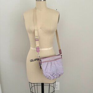 Coach Lilac Purple Signature Print Canvas Crossbody Bag